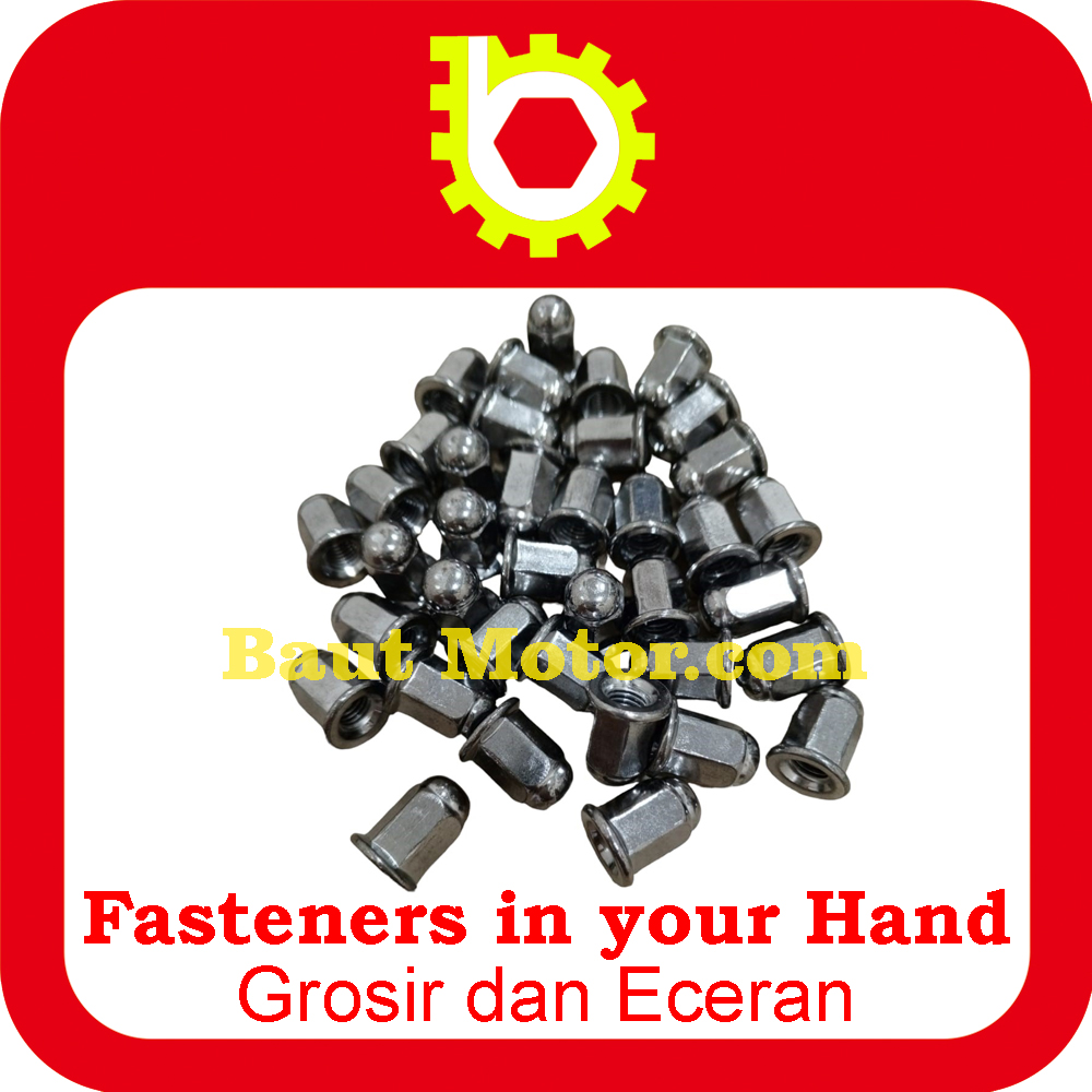 Mur topi flange m6 Tinggi